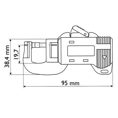 Digital tjockleks­mätare 0-13,5 mmx0,01 mm
